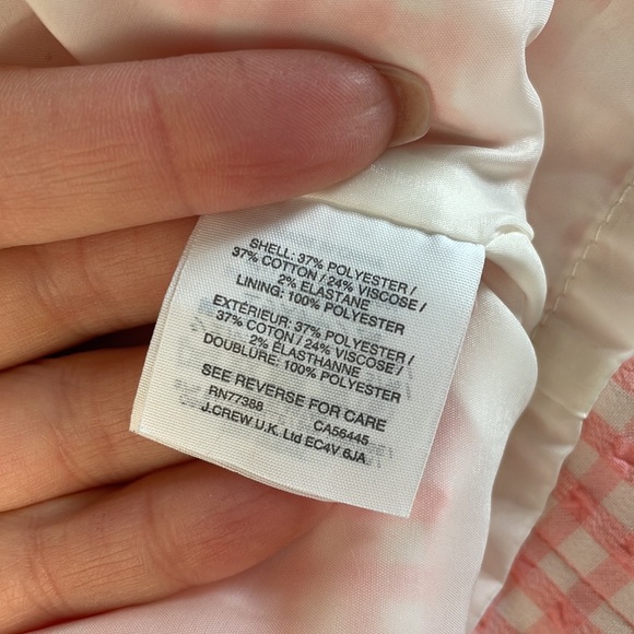 J. Crew dress pink white - Picture 7 of 8